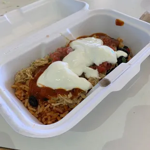 To go burrito bowl