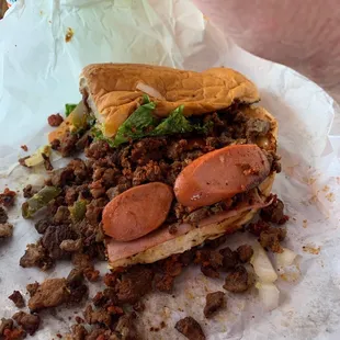 Cuban Tortas, here it has hotdogs