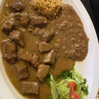 Carne Guisada Plate