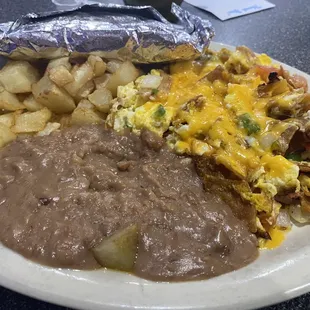 Chilaquiles and the most amazing beans in SA
