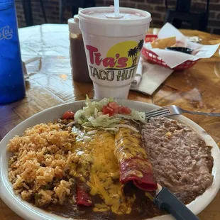 Cheese Enchiladas Plate