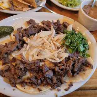 Mini Taco Plate carne asada