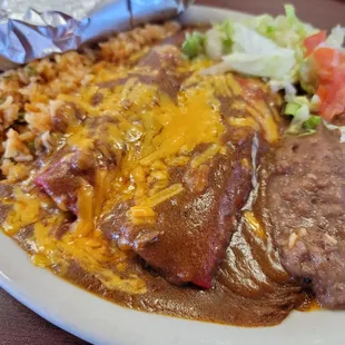 Beef Enchilada Plate $8.99