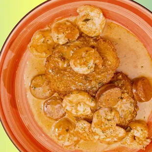 SHRIMP &amp; GRITCAKES: MONICA STYLE