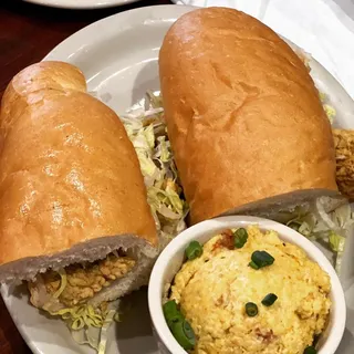 FRIED OYSTERS PO BOY