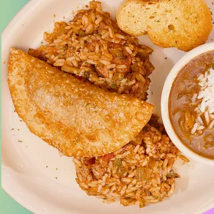 Jambalaya, Crawfish Pie, File' Gumbo