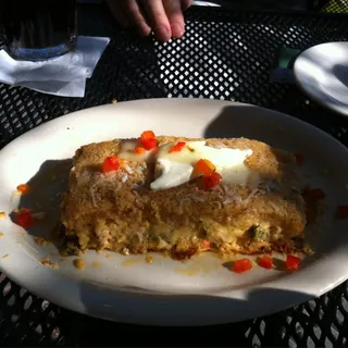 SHRIMP & ALLIGATOR CHEESECAKE