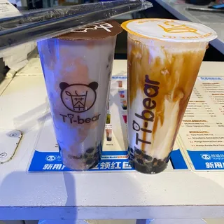 D4. Taro Purpie Rice Latte