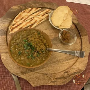One variety of lentil soup