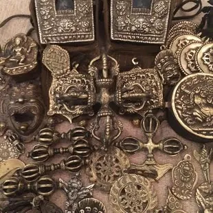 Tibetan charms and ritual objects