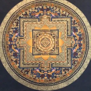 Hand-painted Tibetan Thangka Mandala