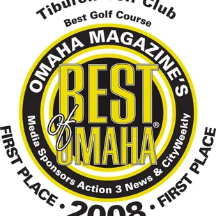 Named Omaha Best Golf Course in 2008