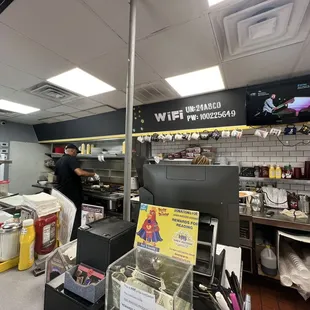 a man working in the kitchen