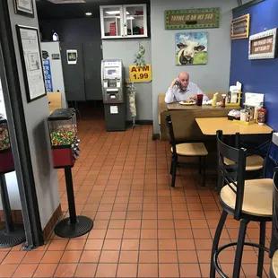 Interior of the cafe to the left as you enter.