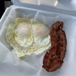 Bacon and eggs