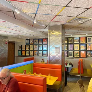 the interior of the restaurant