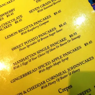 Manhattan Single Pancake