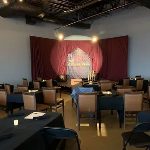 The comedy club.