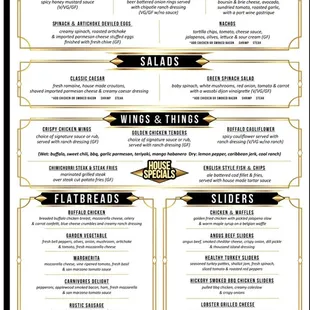 the menu
