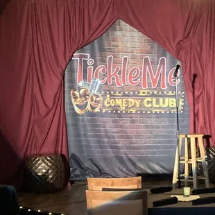 Close up of stage area.