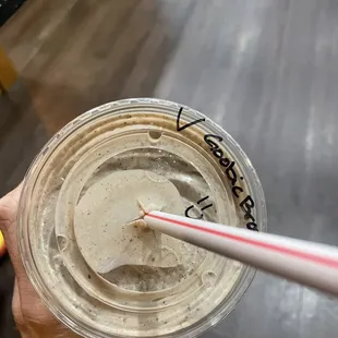 - Goobie Brother Milkshake (v). Not good. Has a thick creamy texture but wasn&apos;t cold. It really had a muted vs strong flavor.