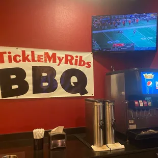 You can also watch sports while you eat!