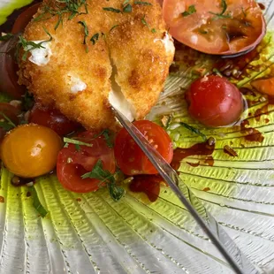Fried Burrata Salad