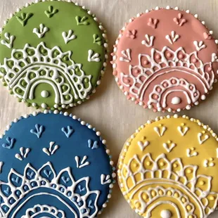 Henna themed cookies