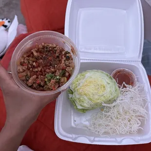 Chicken Lettuce Wrap