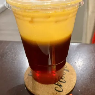 Thai tea - look at that beautiful layering!
