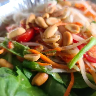a salad in a tin container
