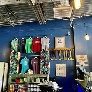 the inside of the store