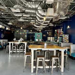 the inside of the building