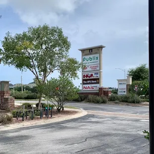 Located in front of this plaza off Southside Blvd