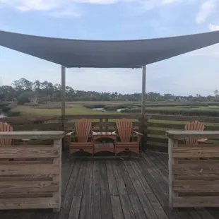 Covered seating area