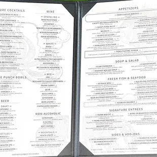 Dining Menu