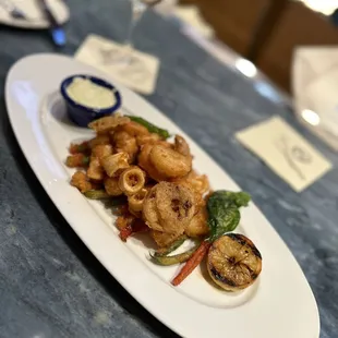 Fritto Misto was the PERFECT appetizer! Great flavor, somehow fried but light.
