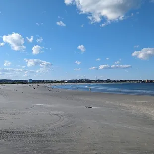 View of Nahant Beach from the outdoor deck.