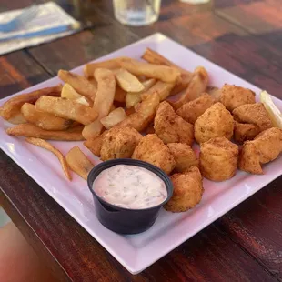 Fish n chips (haddock w/ double portion of chips)