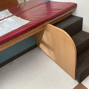 I noticed all rooms have a cute staircase for kids to climb up themselves.