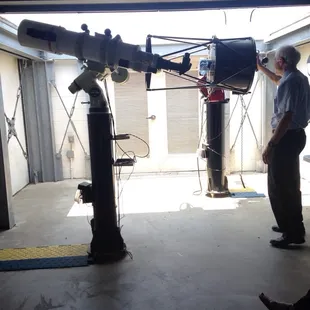Observatory in the back of the Science building