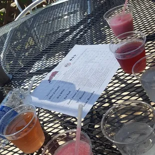 sweet wine and slushies!