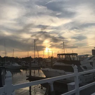 Sunset in the Marina