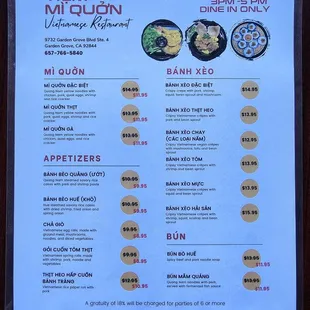 3pm to 5pm special.