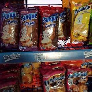 a variety of snacks