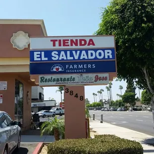 Outside the resturant