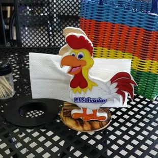 Where they put the napkins