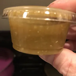 The size of the 1 cup of salsa for 4 Pupusa's LOL