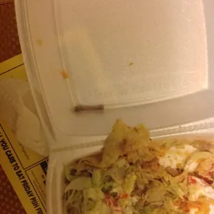 Bone found in food