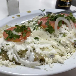 Chicken Verde Enchiladas